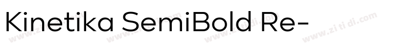 Kinetika SemiBold Re字体转换